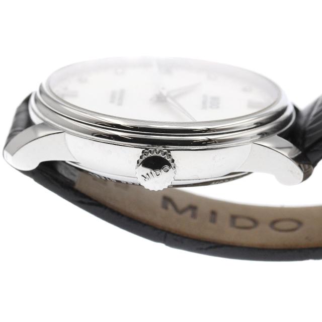ミドー MIDO M027.207.36.106 バロンチェッリ デイト 8Pダイヤ 自動巻き レディース 美品 保証書付き_953502