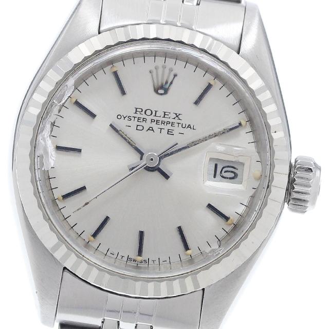 ロレックス ROLEX 6917 オイスター パーペチュアル デイト WGベゼル Cal.2030 自動巻き レディース 保証書付き_938025 514,800円