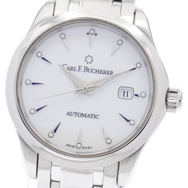 カール F.ブヘラ CARL F.BUCHERER 10911.08 マネロ デイト 自動巻き レディース 良品 _942579