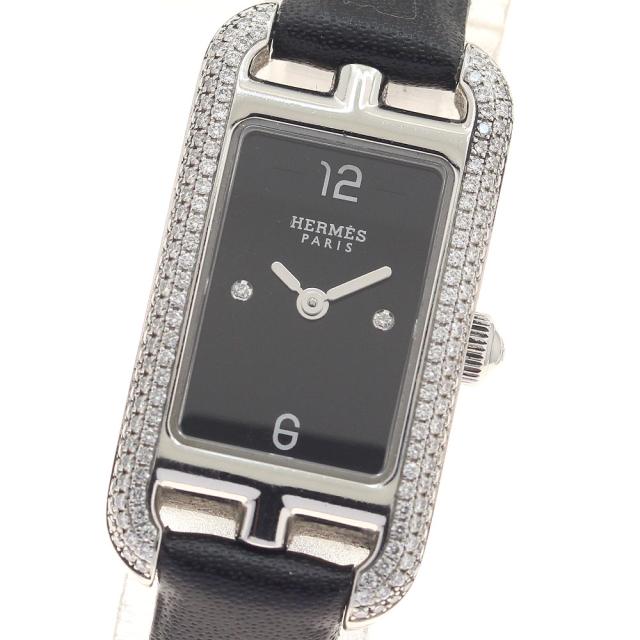 エルメス HERMES NA2.130 ナンタケット サイドダイヤ 2P クォーツ レディース _947212