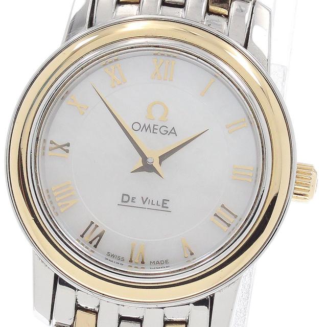 オメガ OMEGA 4370.71 デビル YGベゼル クォーツ レディース _943834