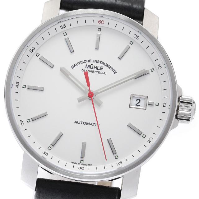 ミューレグラスヒュッテ Muhle Glashutte M1-25-20 29er デイト 自動巻き メンズ 極美品 箱・保証書付き_952597