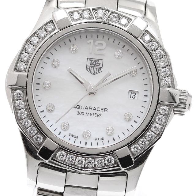 タグホイヤー TAG HEUER WAF1416 アクアレーサー 10P ダイヤベゼル クォーツ レディース _951092