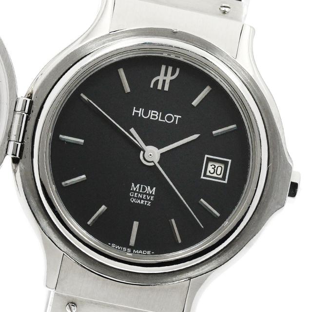 ウブロ HUBLOT S139.11.1 MDM クラシック ハンターケース デイト クォーツ レディース _952658