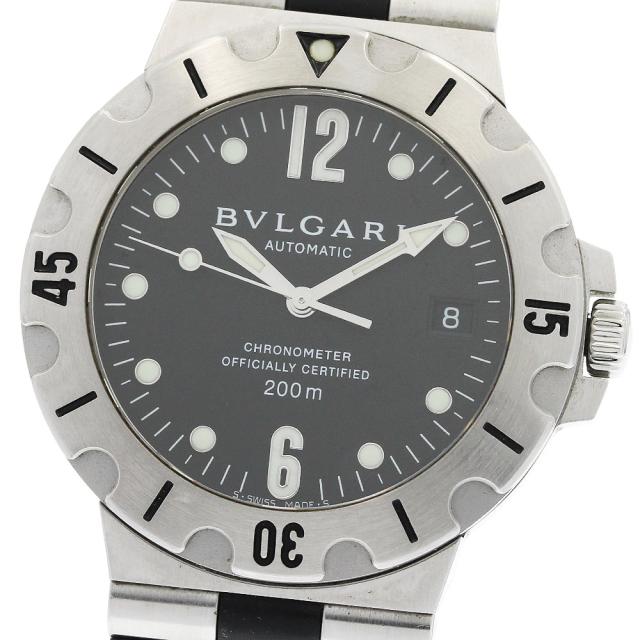 ブルガリ BVLGARI SD38S ディアゴノ スクーバ デイト 自動巻き メンズ _953593
