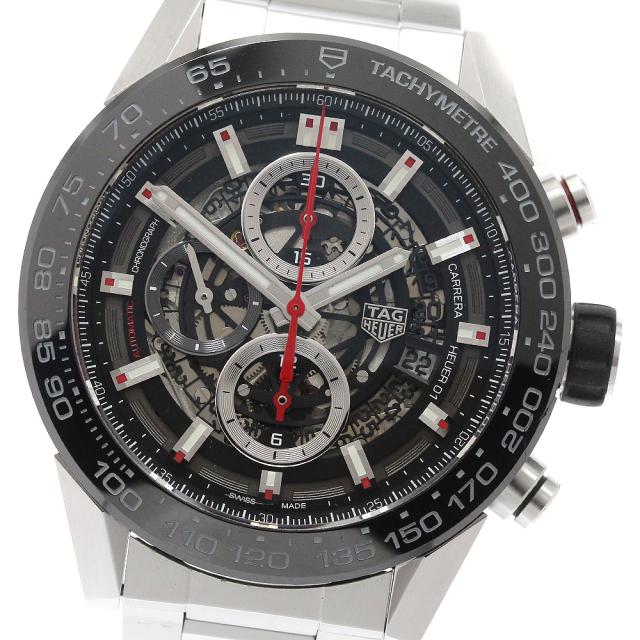 訳あり タグホイヤー TAG HEUER CAR2A1W-0 カレラ デイト クロノグラフ 自動巻き メンズ _944859