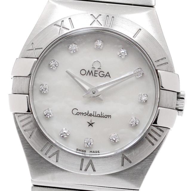 オメガ OMEGA 123.10.27.60.55.001 コンステレーション 12Pダイヤモンド クォーツ レディース 良品 保証書付き_949015