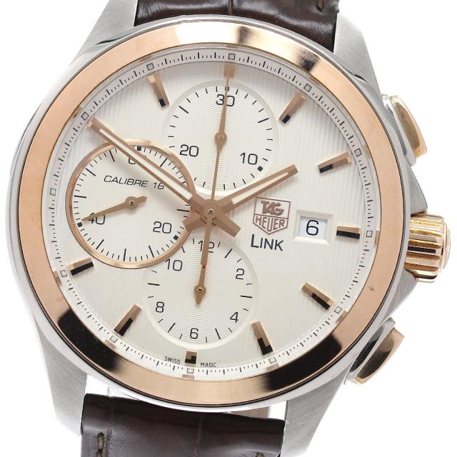 タグホイヤー TAG HEUER CAT2050.FC6322 リンク キャリバー16 クロノグラフ 自動巻き メンズ 良品 保証書付き_944951