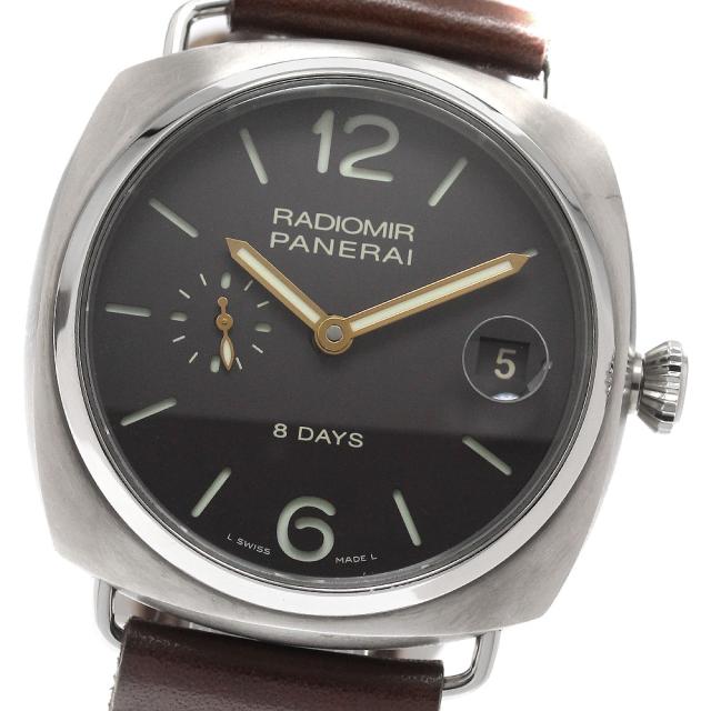 パネライ PANERAI PAM00346 ラジオミール 8デイズ チタニオ デイト 手巻き メンズ 保証書付き_952785