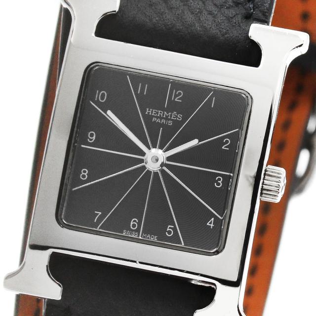 エルメス HERMES HH1.210 Hウォッチ ドゥブルトゥール クォーツ レディース _953379