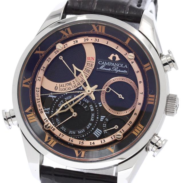 シチズン CITIZEN AH7061-00E/6762-T022073 カンパノラ ミニッツリピーター クォーツ メンズ 良品 _955220