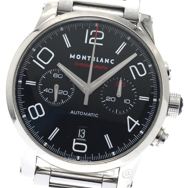 訳あり モンブラン MONTBLANC 7069 タイムウォーカー クロノグラフ デイト 自動巻き メンズ _918481