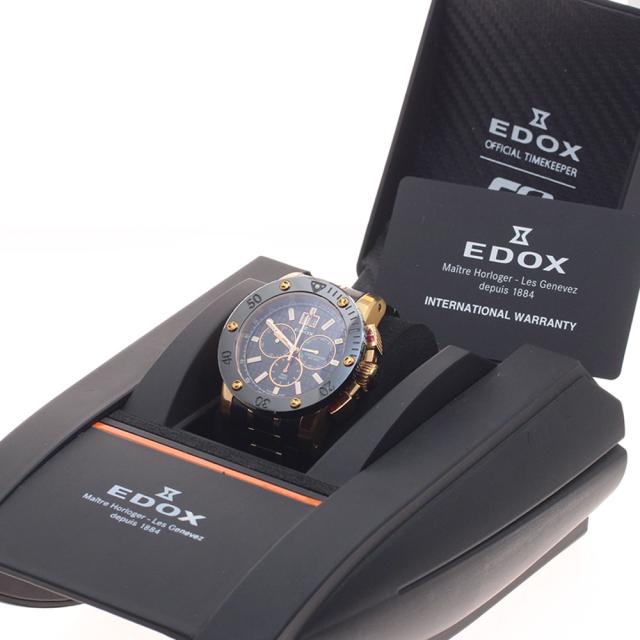 エドックス EDOX 10014 CLASS 1 クロノオフショア クォーツ メンズ 