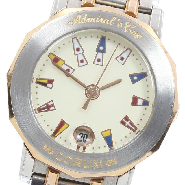 コルム CORUM 39.130.24V585 アドミラルズカップ デイト クォーツ レディース _955471