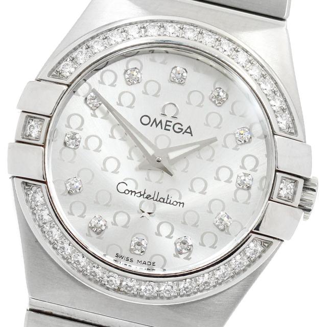 オメガ OMEGA 123.15.27.60.52.001 コンステレーション ブラッシュ 12P ダイヤベゼル クォーツ レディース 保証書付き_954145