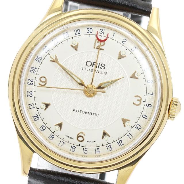 オリス ORIS 7403 ポインターデイト 自動巻き メンズ _954674