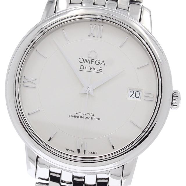 オメガ OMEGA 424.10.37.20.02.001 デビル プレステージ コーアクシャル デイト 自動巻き メンズ 良品 _956168