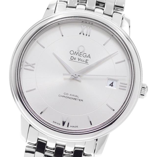 オメガ OMEGA 424.10.37.20.02.001 デビル プレステージ コーアクシャル デイト 自動巻き メンズ 良品 _956178