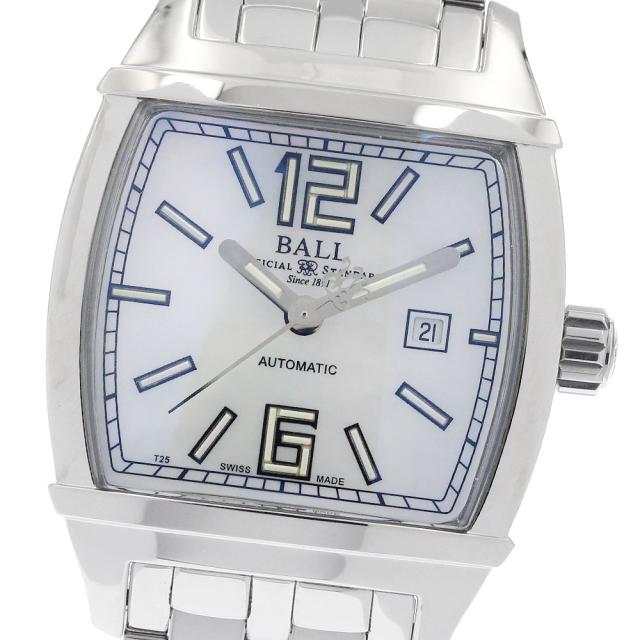 ボールウォッチ BALLWATCH NL1068D-L3AJ-WH コンダクター トランセンデント デイト 自動巻き レディース 極美品 保証書付き_956351