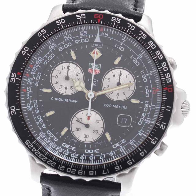 タグホイヤー TAG HEUER 530.306 パイロット クロノグラフ デイト クォーツ メンズ _949123