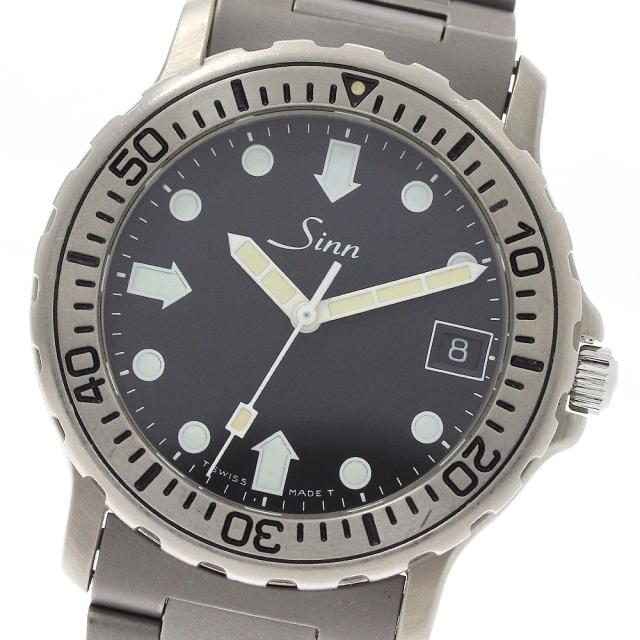 ジン Sinn 8827.TI ダイバーズウォッチ デイト 自動巻き メンズ _951048