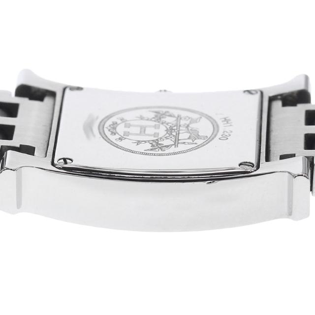 エルメス HERMES HH1.230 Hウォッチ ダイヤベゼル クォーツ レディース 良品 _953397_5