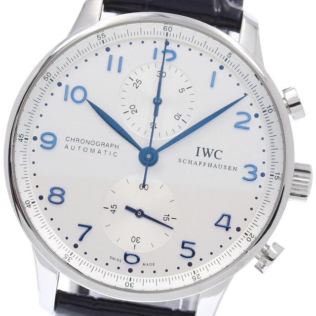 IWC SCHAFFHAUSEN IW371446 ポルトギーゼ クロノグラフ スモールセコンド 自動巻き メンズ 良品 保証書付き_956312