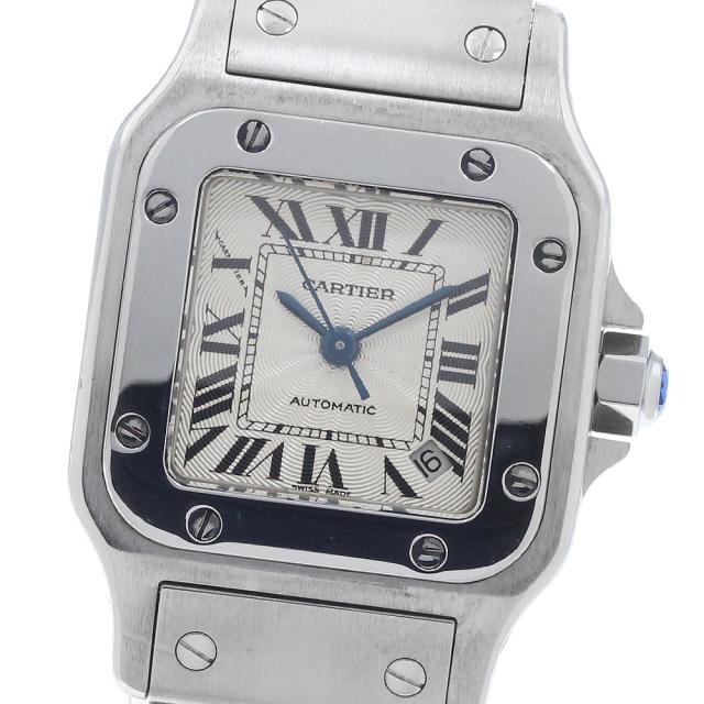 カルティエ CARTIER W20054D6 サントスガルベ SM デイト 自動巻き レディース _956729