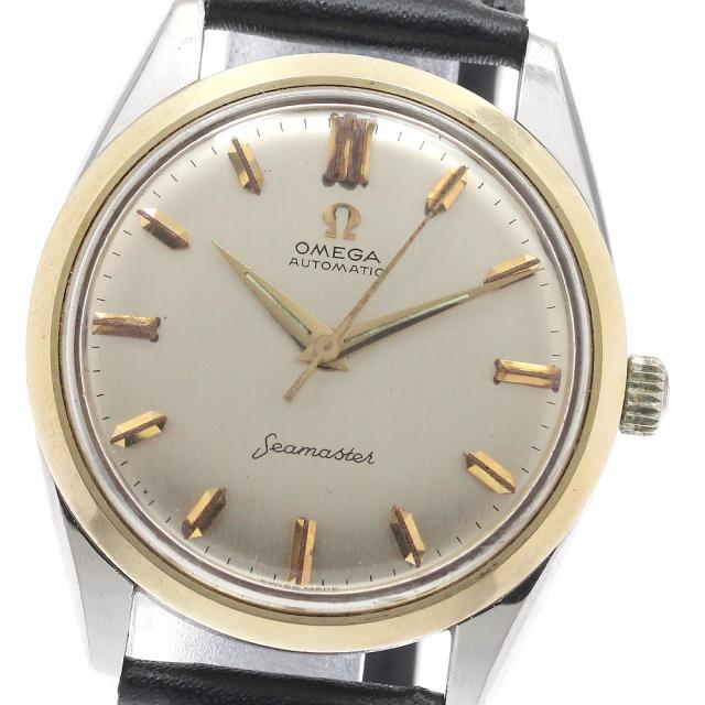 オメガ OMEGA 14733-1 SC シーマスター YGベゼル cal.570 自動巻き メンズ _947422
