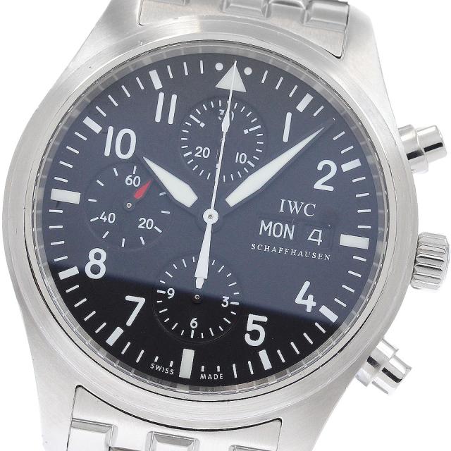 IWC IWC SCHAFFHAUSEN IW371704 パイロットウォッチ クロノグラフ デイデイト 自動巻き メンズ 良品 保証書付き_949065 246,510円