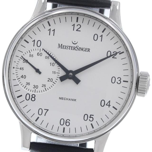 マイスタージンガ— MeisterSinger AM5.01 スクリプト スモールセコンド 手巻き メンズ 良品 _955352