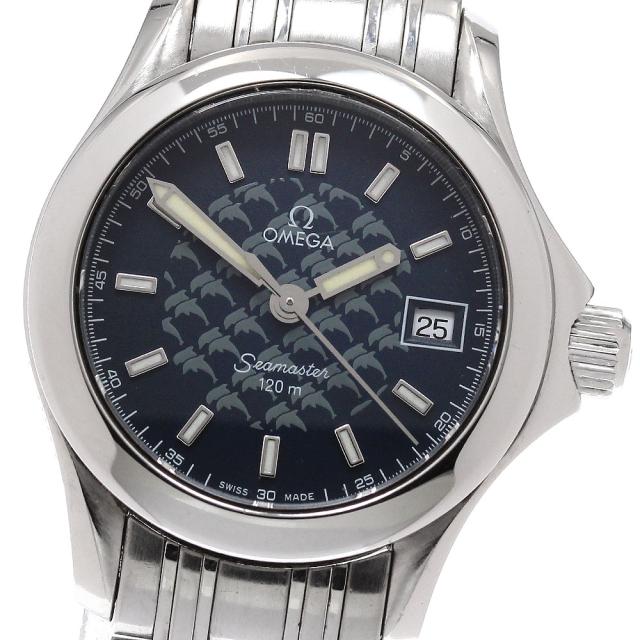 オメガ OMEGA 2588.80 シーマスター120 ジャックマイヨール2002 デイト 1500本限定 クォーツ レディース _956468