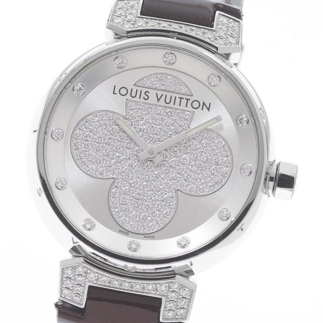 ルイ・ヴィトン LOUIS VUITTON Q131P タンブール フォーエバー ダイヤモンド クォーツ レディース _956534