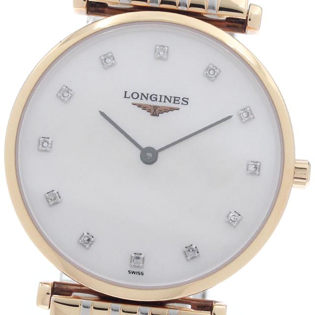 ロンジン LONGINES L4.512.1 ラ グラン クラシック ドゥ ロンジン 12Pダイヤ クォーツ レディース 良品 箱・保証書付き_956726