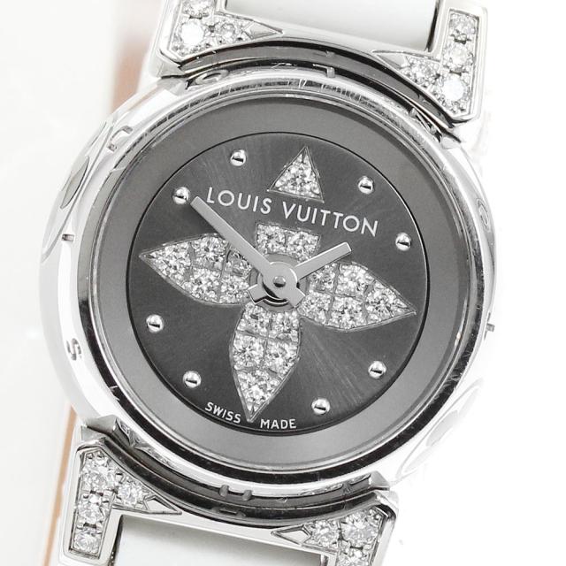 ルイ・ヴィトン LOUIS VUITTON Q151K タンブールビジュ ダイヤモンド クォーツ レディース 内箱付き_955576