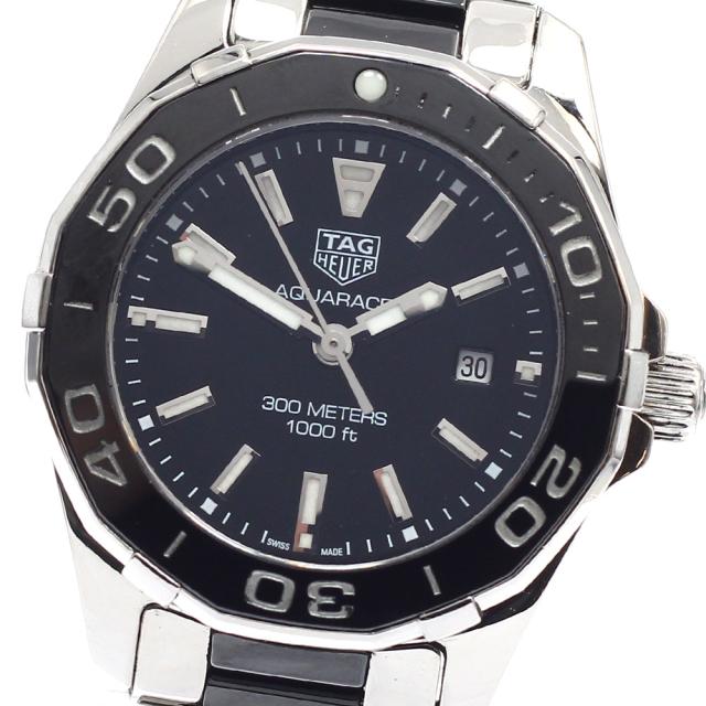 タグホイヤー TAG HEUER WAY141A.BA0918 アクアレーサー デイト クォーツ レディース 良品 箱・保証書付き_950766