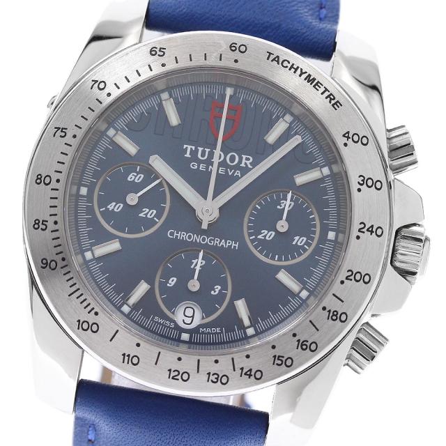 チュードル TUDOR 20300 スポーツライン クロノグラフ 自動巻き メンズ 保証書付き_952730