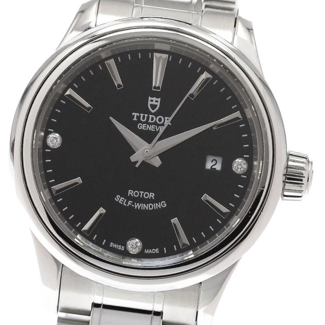 チュードル TUDOR 12100 スタイル 3Pダイヤ デイト 自動巻き レディース 保証書付き_949334