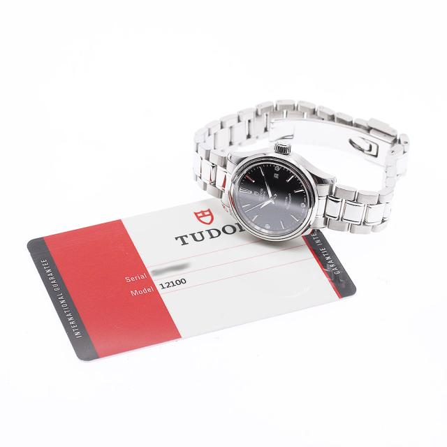 チュードル TUDOR 12100 スタイル 3Pダイヤ デイト 自動巻き レディース 保証書付き_949334_1