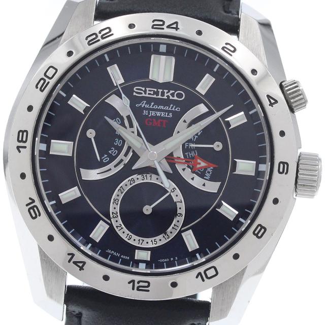 セイコー SEIKO SARN003/4S36-00A0 メカニカル GMT 自動巻き メンズ 保証書付き_956498