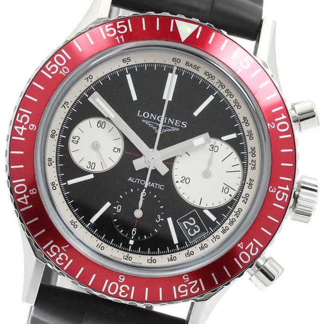 ロンジン LONGINES L2.808.4.52.9 ヘリテージ ダイバー 1967 クロノグラフ 自動巻き メンズ 良品 箱・保証書付き_956590