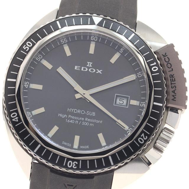エドックス EDOX 53200 ハイドロサブ 500ｍ デイト クォーツ メンズ 美品 箱・保証書付き_957346