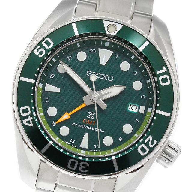 セイコー SEIKO SBPK001/5K65-0AA0 プロスペックス ダイバー GMT ソーラー メンズ 極美品 箱・保証書付き_957717