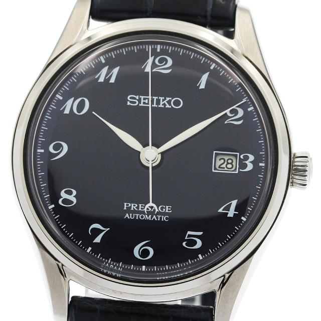セイコー SEIKO SARA019/6L35-00B0 プレザージュ 琺瑯ダイヤル 自動巻き メンズ 美品 箱・保証書付き_958585