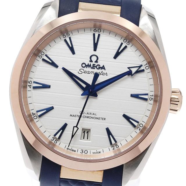 オメガ OMEGA 220.22.38.20.02.001 シーマスター アクアテラ K18PG コーアクシャル 自動巻き メンズ 極美品 保証書付き_959446