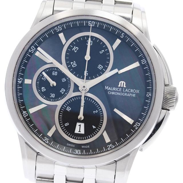 モーリスラクロア MAURICE LACROIX PT6178/88 ポントス クロノグラフ デイト 自動巻き メンズ 良品 _959384