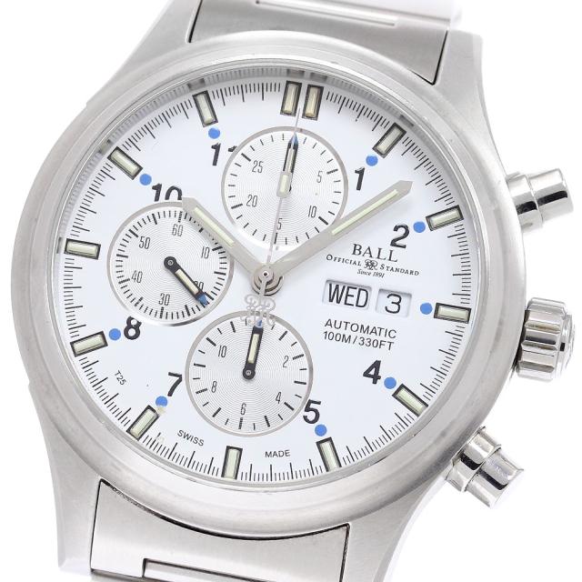 ボールウォッチ BALLWATCH CM1090C ストークマン アイオノスフィア クロノグラフ デイデイト 自動巻き メンズ 箱付き_958350