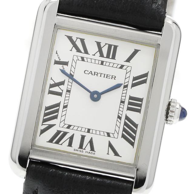カルティエ CARTIER WSTA0030 タンクソロSM クォーツ レディース 良品 保証書付き_958799
