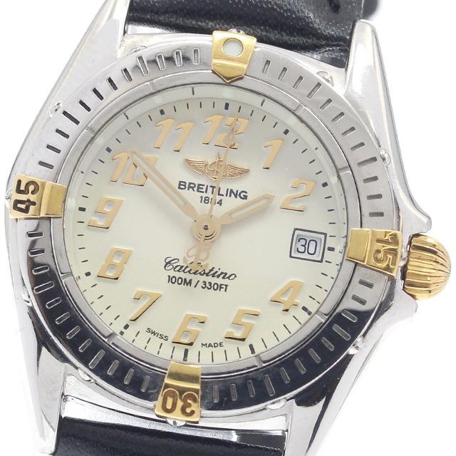 ブライトリング BREITLING B52345 カリスティーノ デイト クォーツ レディース _952560