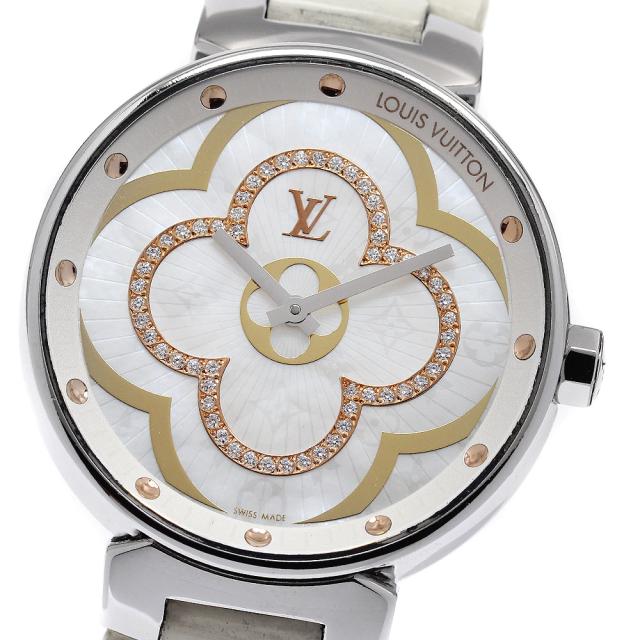 ルイ・ヴィトン LOUIS VUITTON QA019 タンブール ムーン ディヴァイン ダイヤ クォーツ レディース _959397